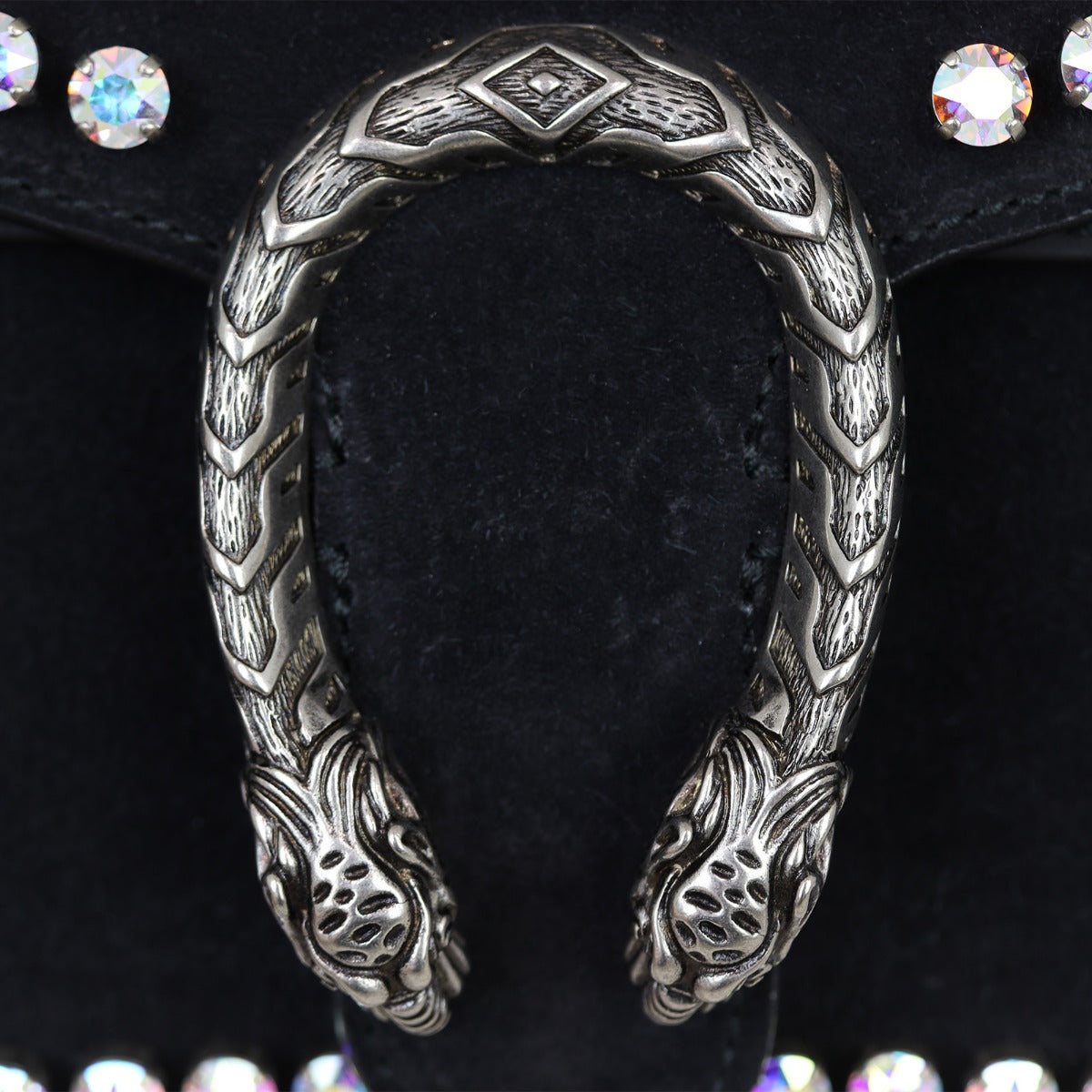 Gucci Dionysus Crystal Embellished Suede Small Shoulder Bag
