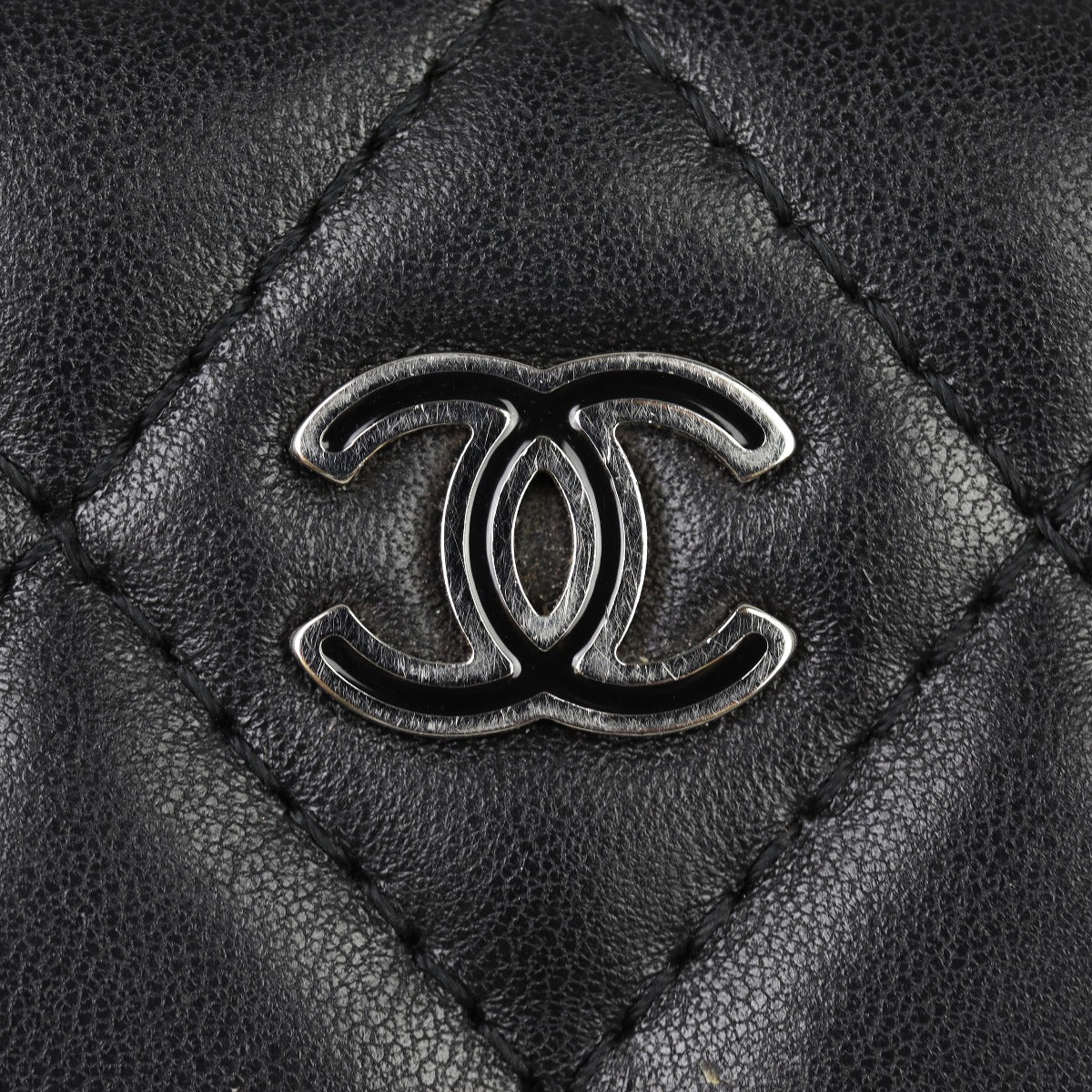 Chanel Small Zip Around Wallet | Black Lambskin