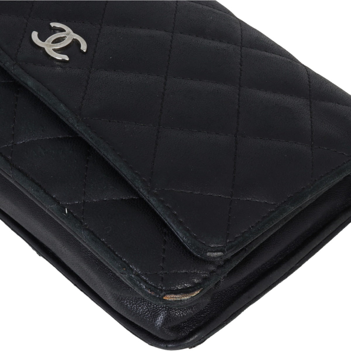 Chanel Classic Wallet on Chain | Black Diamond Quilted Lambskin