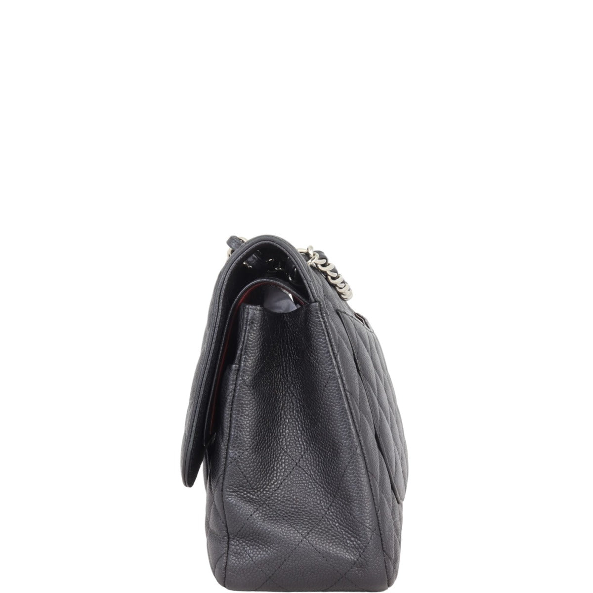 Chanel Classic Double Flap Jumbo | Black Silver Hardware