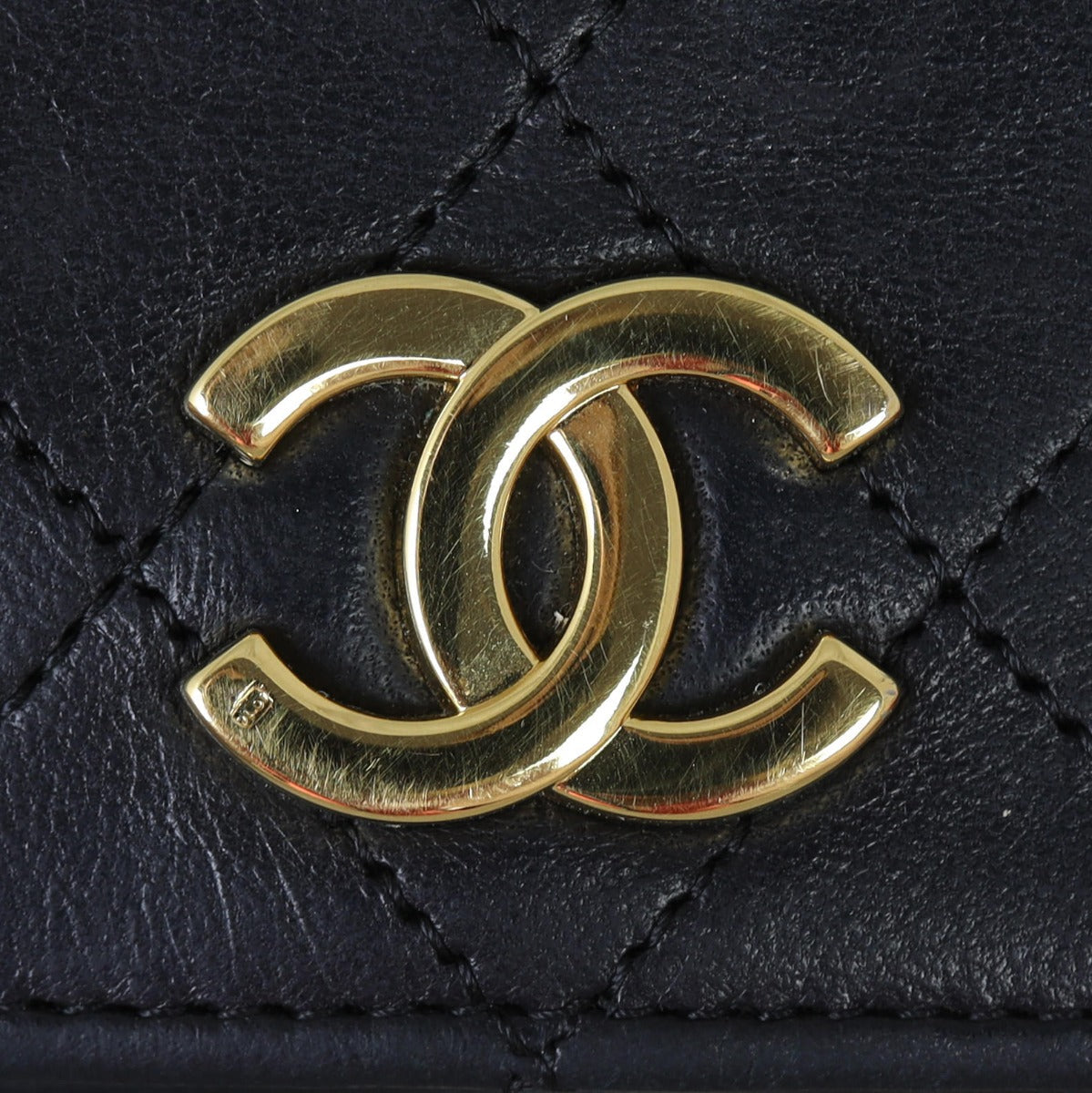 Chanel CC Full Flap Bag Small | Black Lambskin