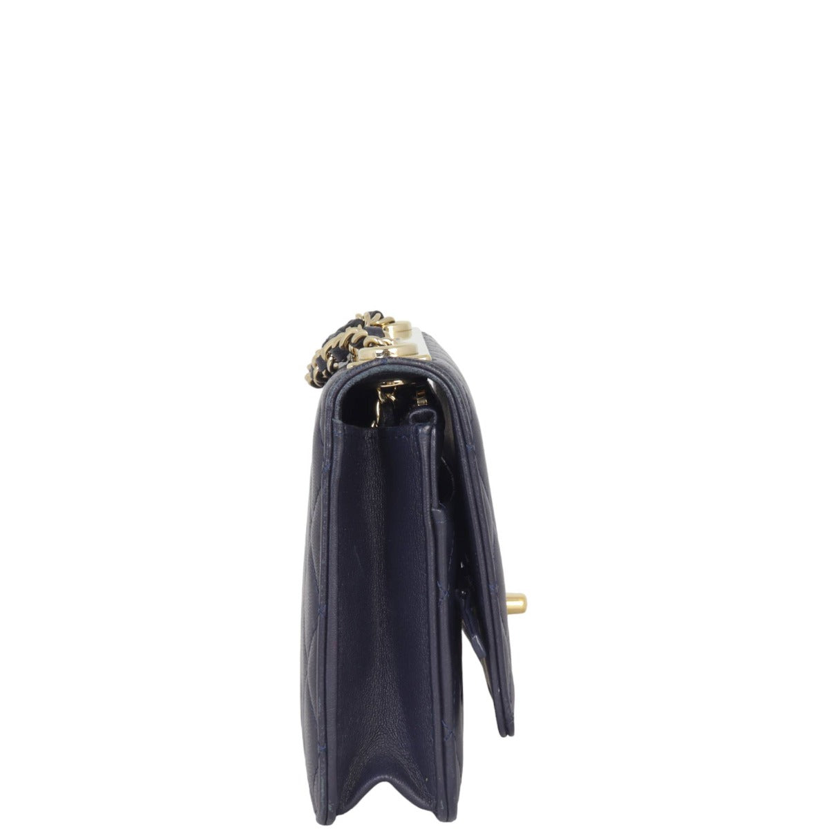 Chanel CC Trendy Wallet on Chain | Deep Navy Blue