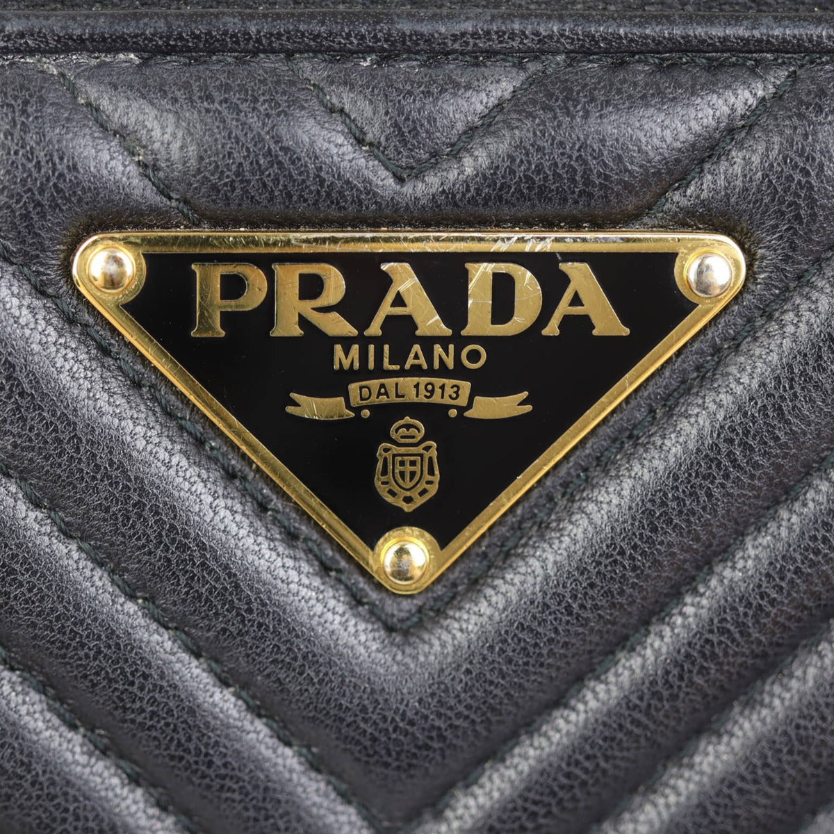 Prada Diagramme Nappa Mini Chain Shoulder Bag