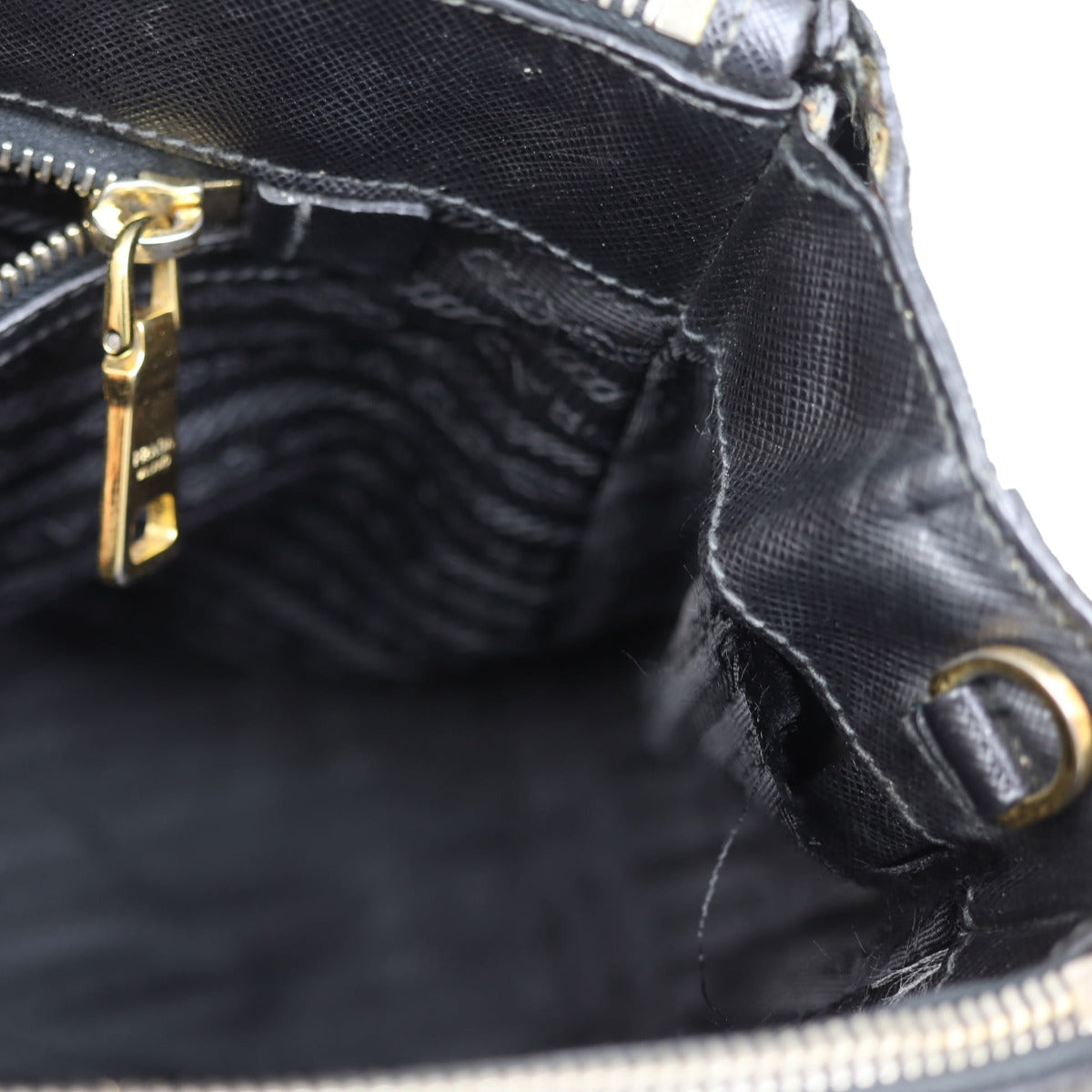 Prada Saffiano Lux Galleria Double Zip Tote Small