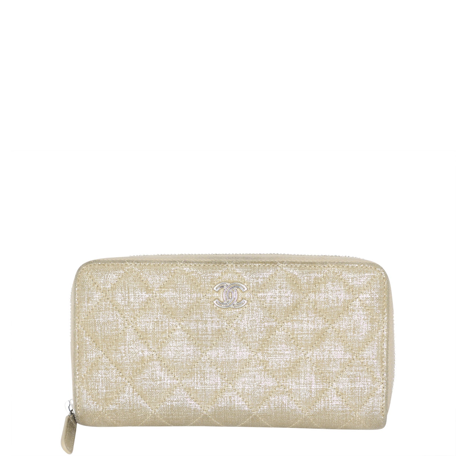 Chanel Iridescent Goatskin Zippy Wallet
