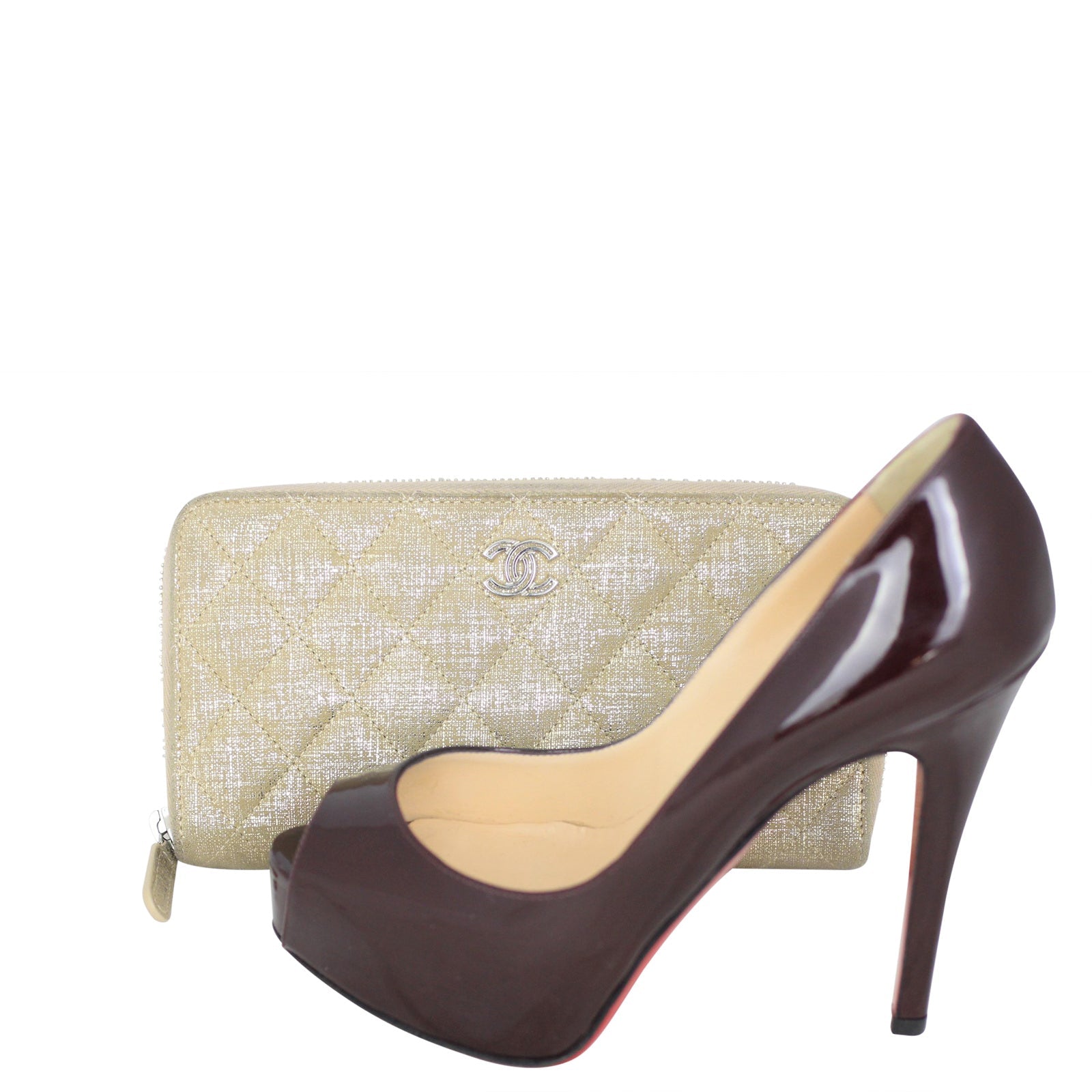 Chanel Iridescent Goatskin Zippy Wallet