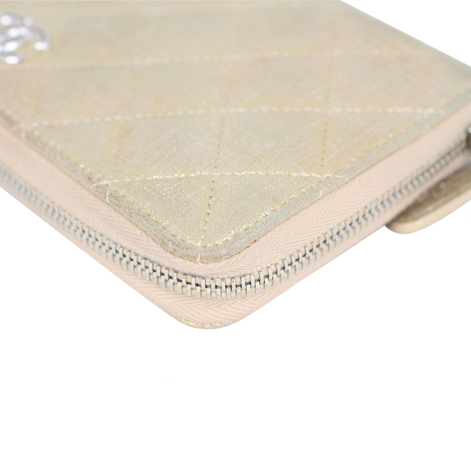 Chanel Iridescent Goatskin Zippy Wallet