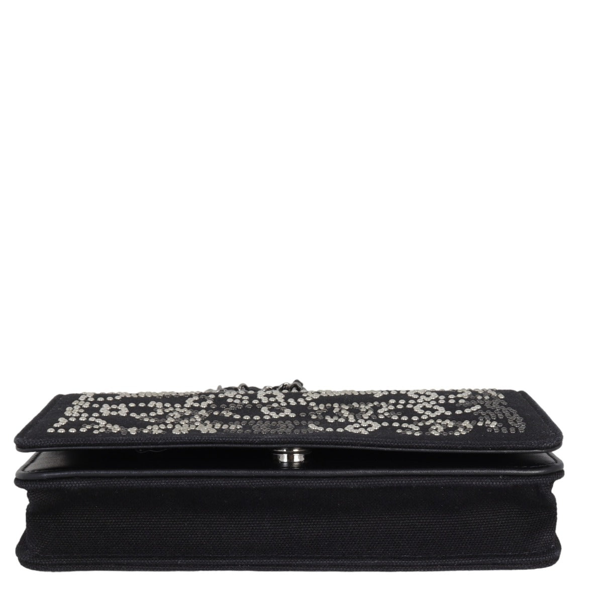 Chanel Paris-Shanghai Wallet on Chain Studded Canvas