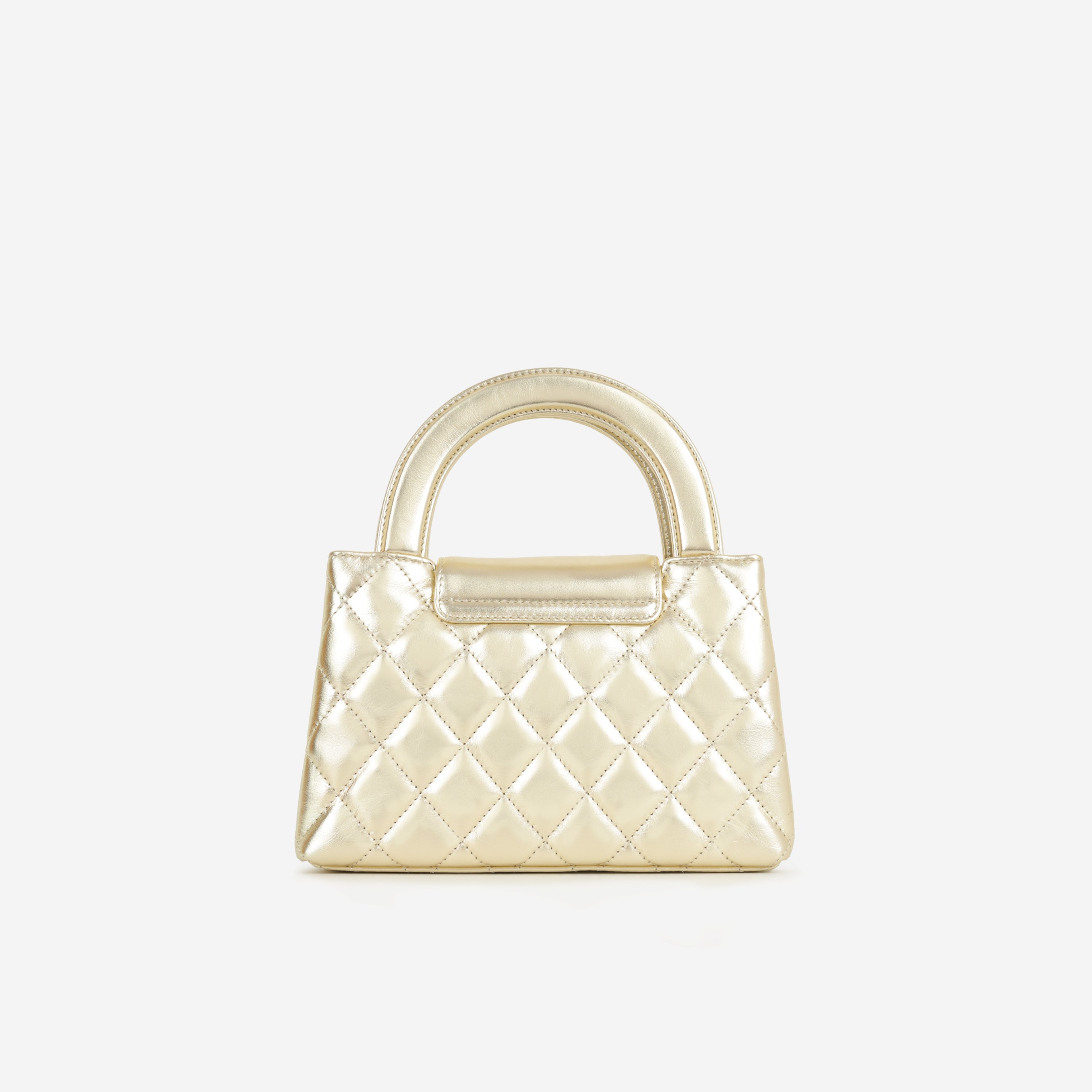 Small Kelly Re-Edition - Champagne Metallic Lambskin | Champagne Gold Hardware