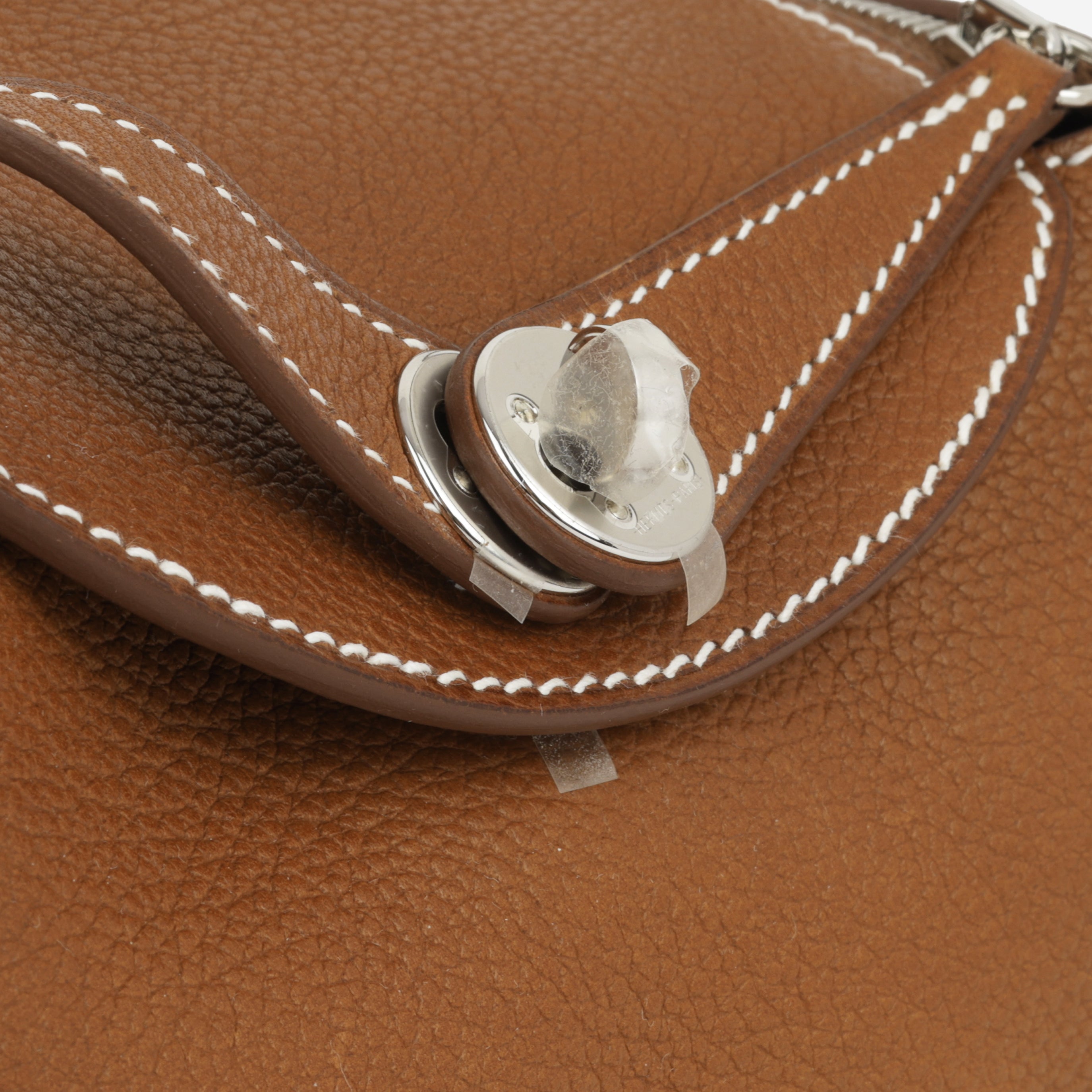 Hermès Mini Lindy - Fauve Barenia Faubourg | Palladium Hardware