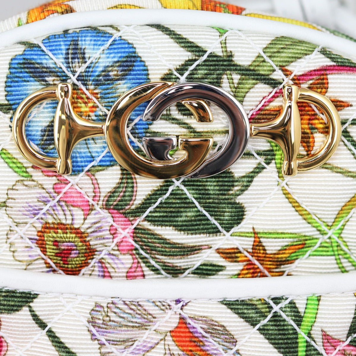 Gucci Flora Quilted Mini Trapuntata Bag
