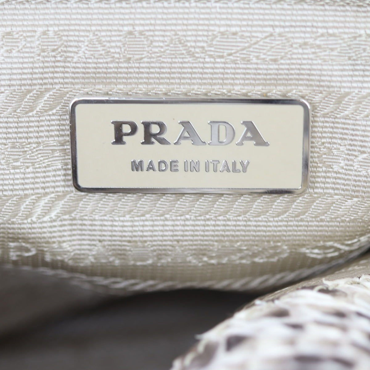 Prada Python Logo Hobo
