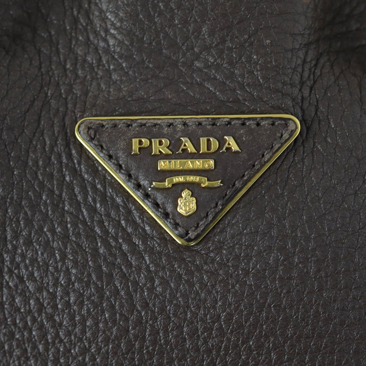 Prada Vitello Cervo Expandable Shopper Tote