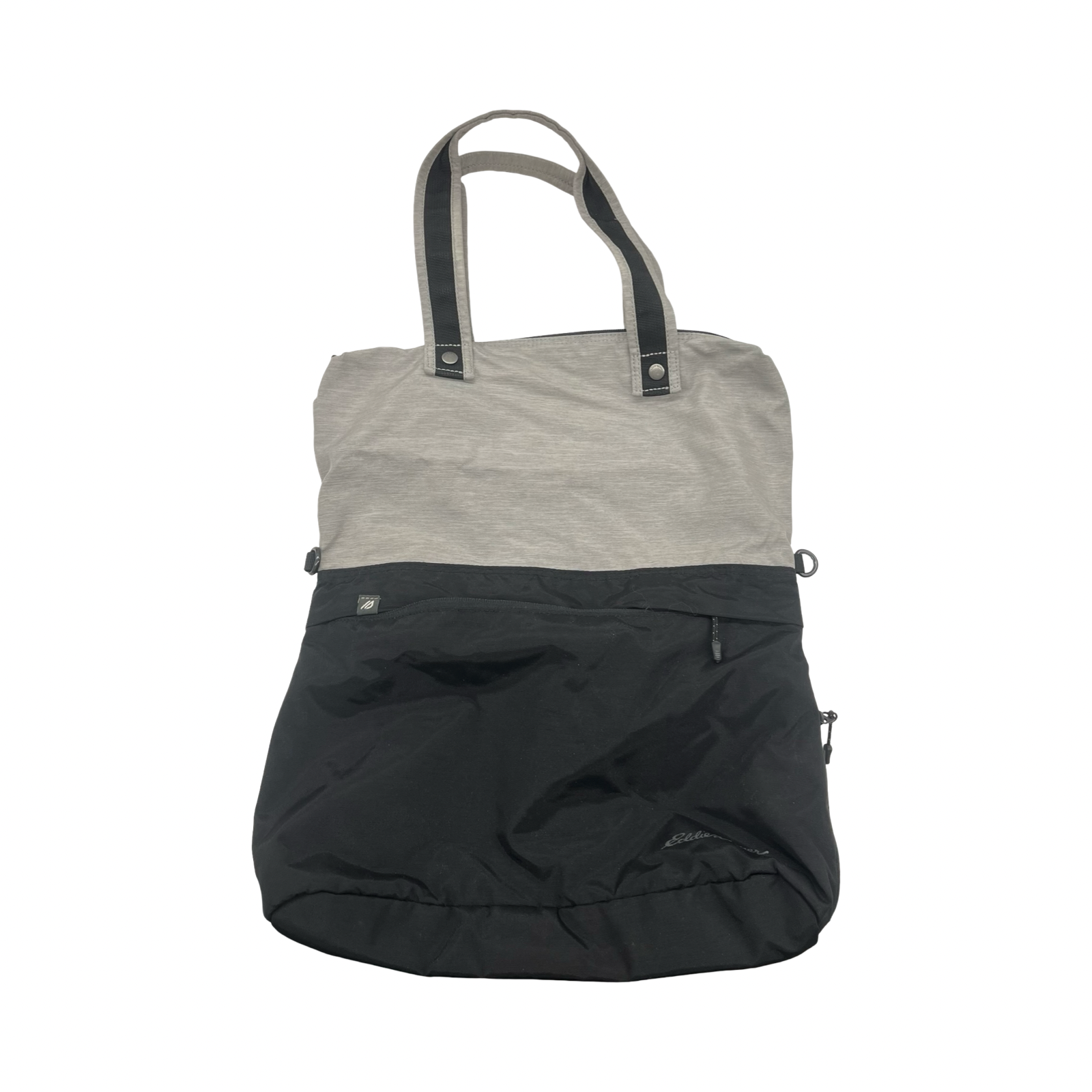 Handbag By Eddie Bauer In Black & Grey, Size:Medium