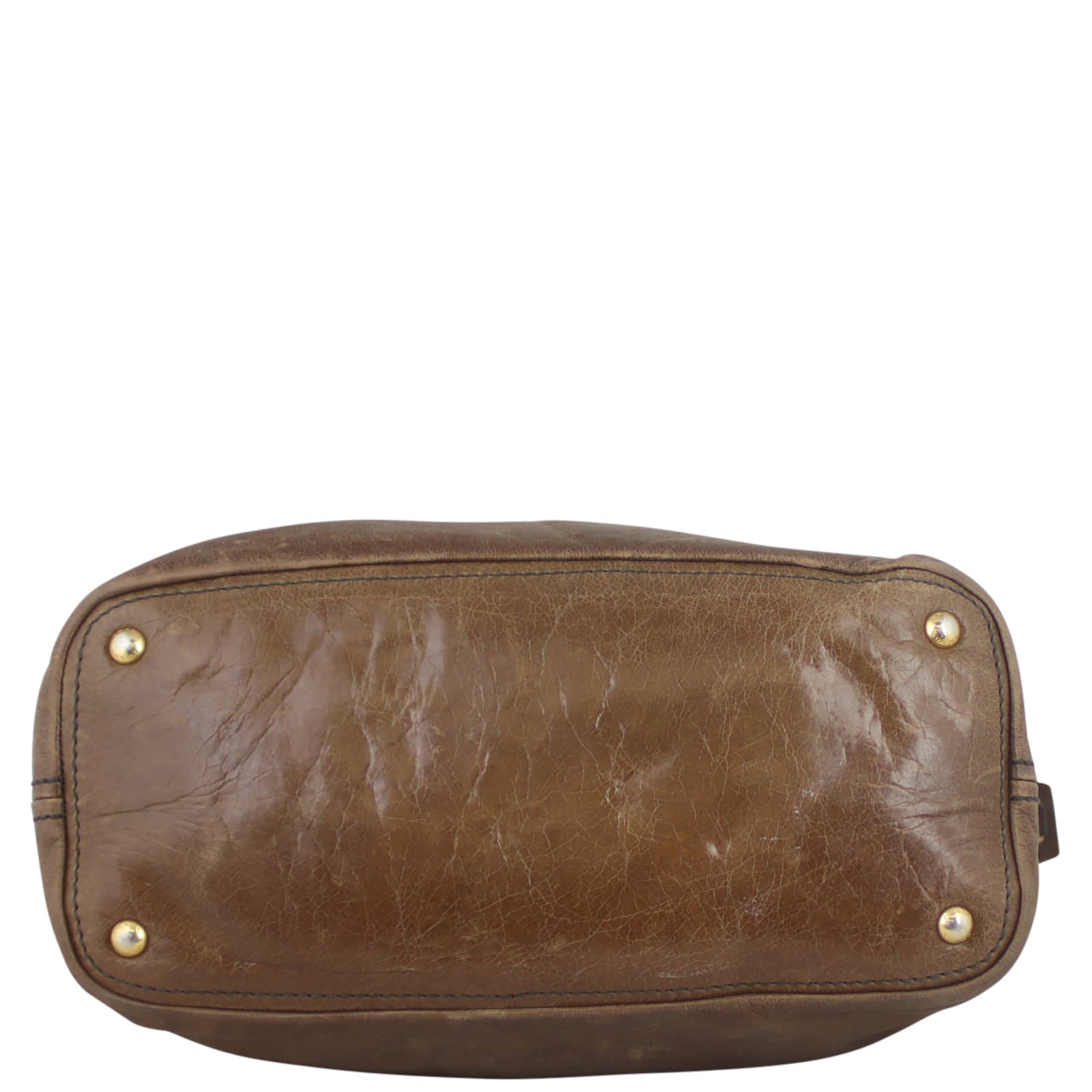 Prada Bruciato Leather Shoulder Bag