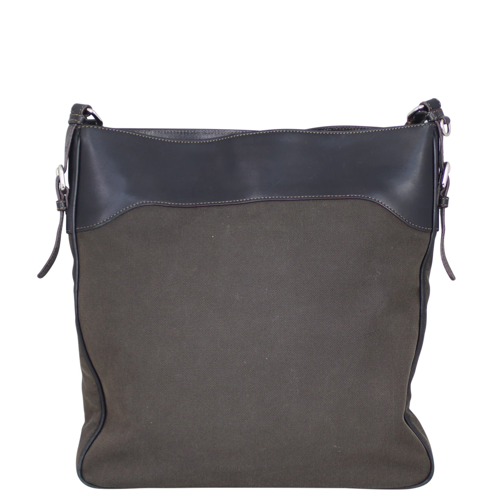 Prada Canvas Logo Messenger Large