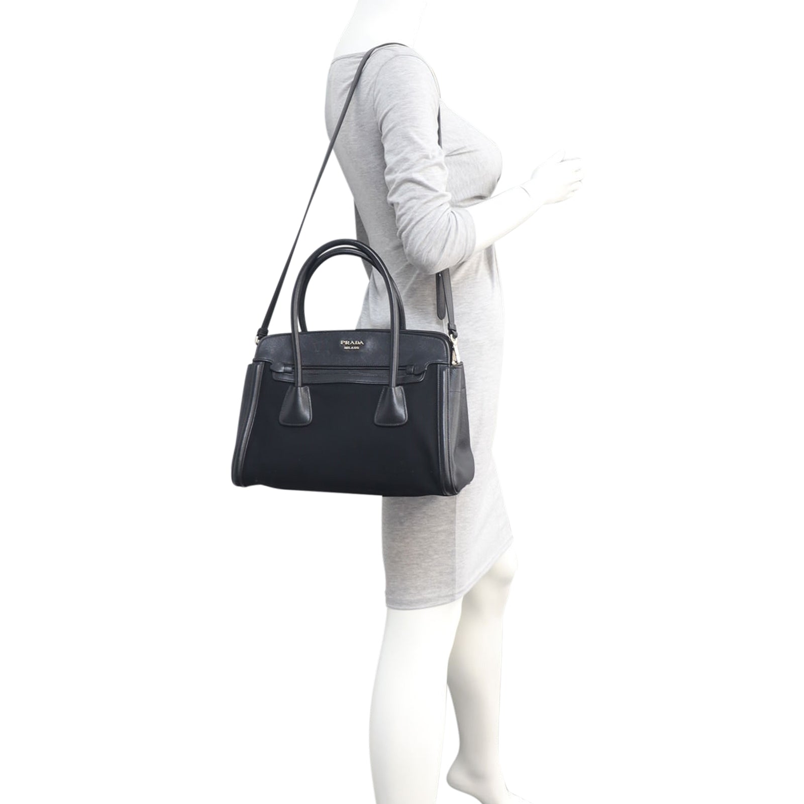 Prada Cuir Frame Tote