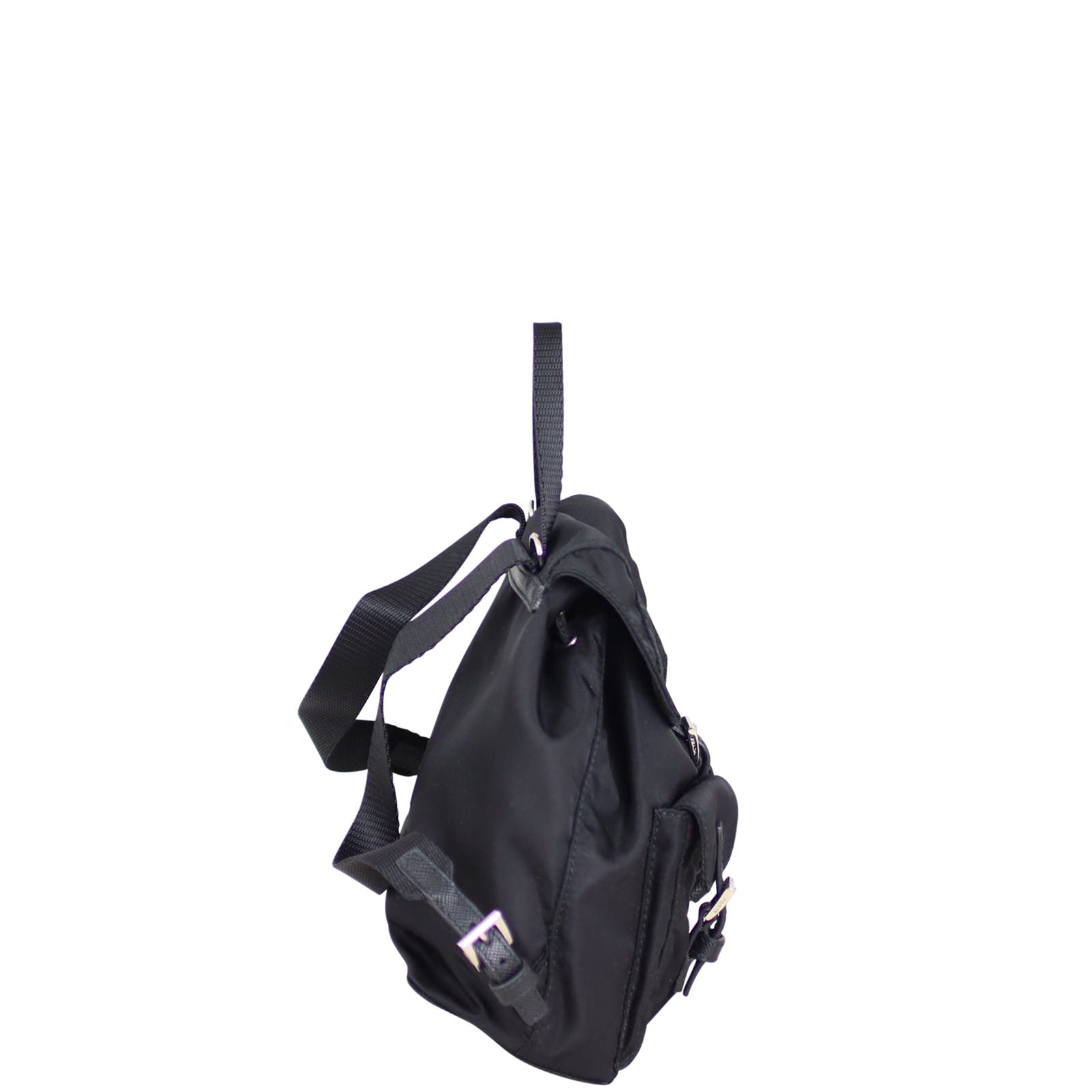 Prada Mini Tessuto Drawstring Convertible Backpack