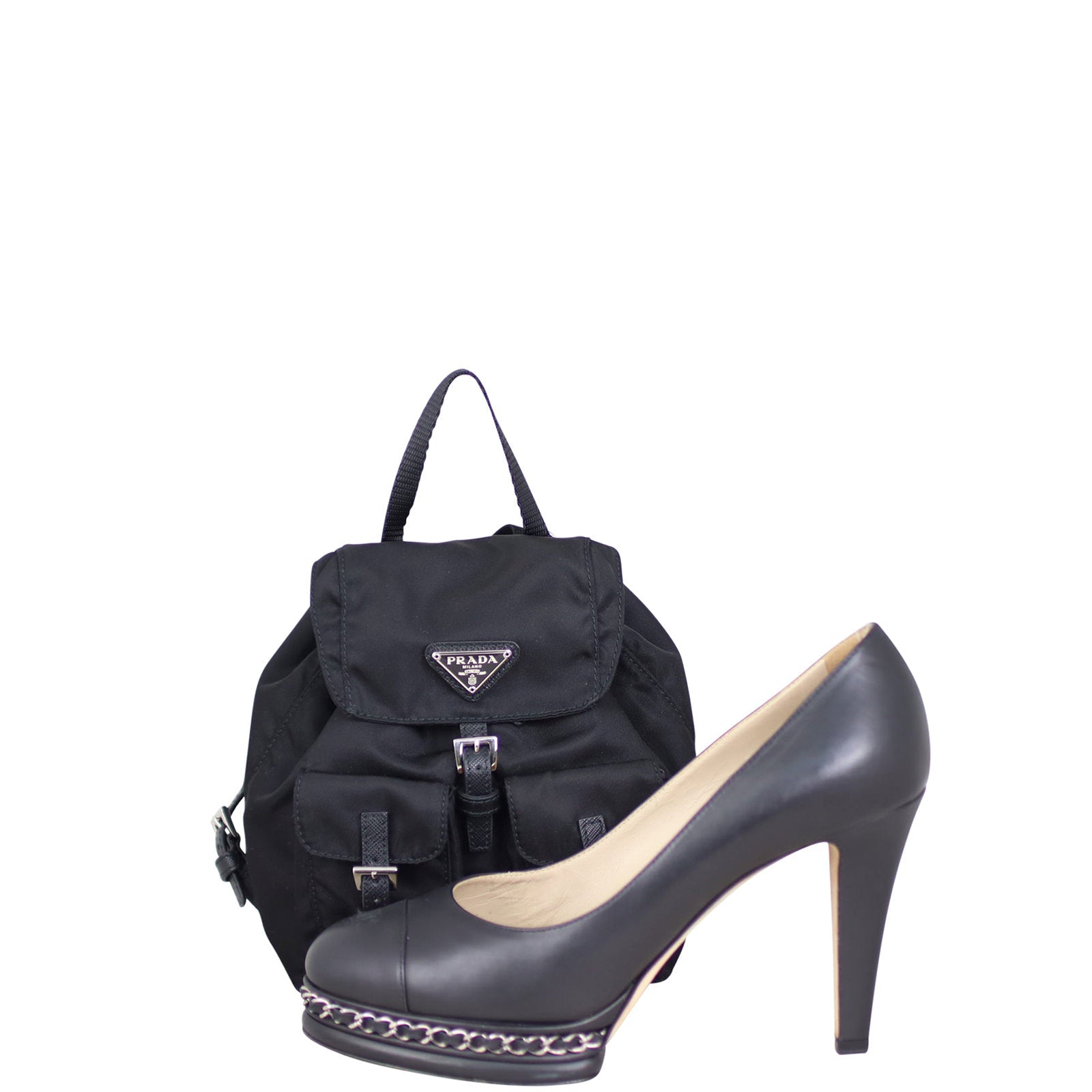 Prada Mini Tessuto Drawstring Convertible Backpack