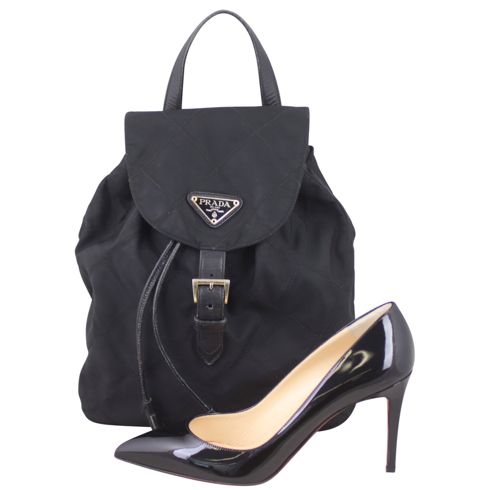 Prada Nylon Drawstring Backpack
