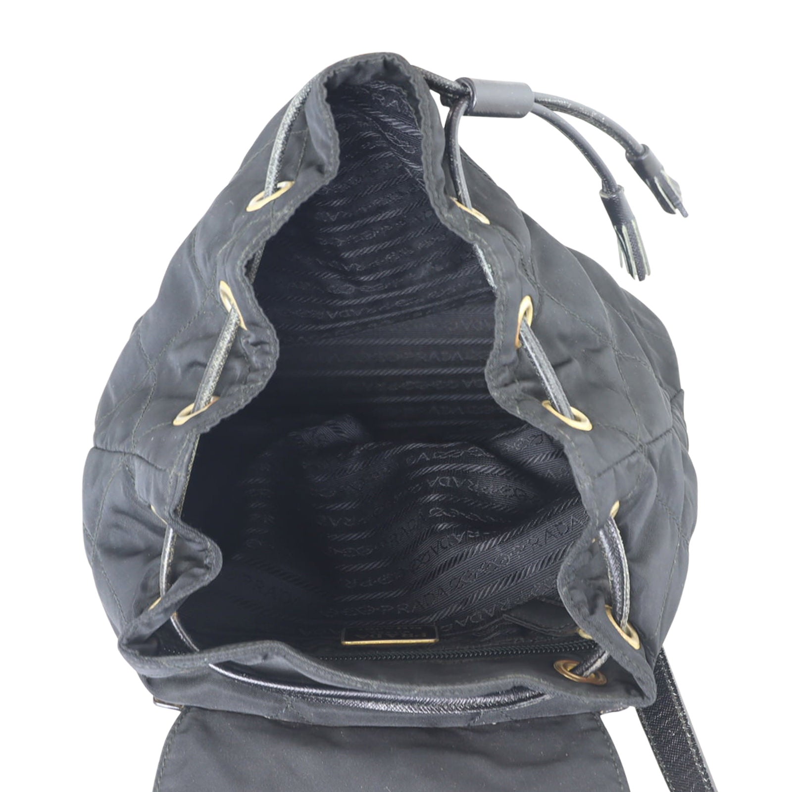 Prada Nylon Drawstring Backpack