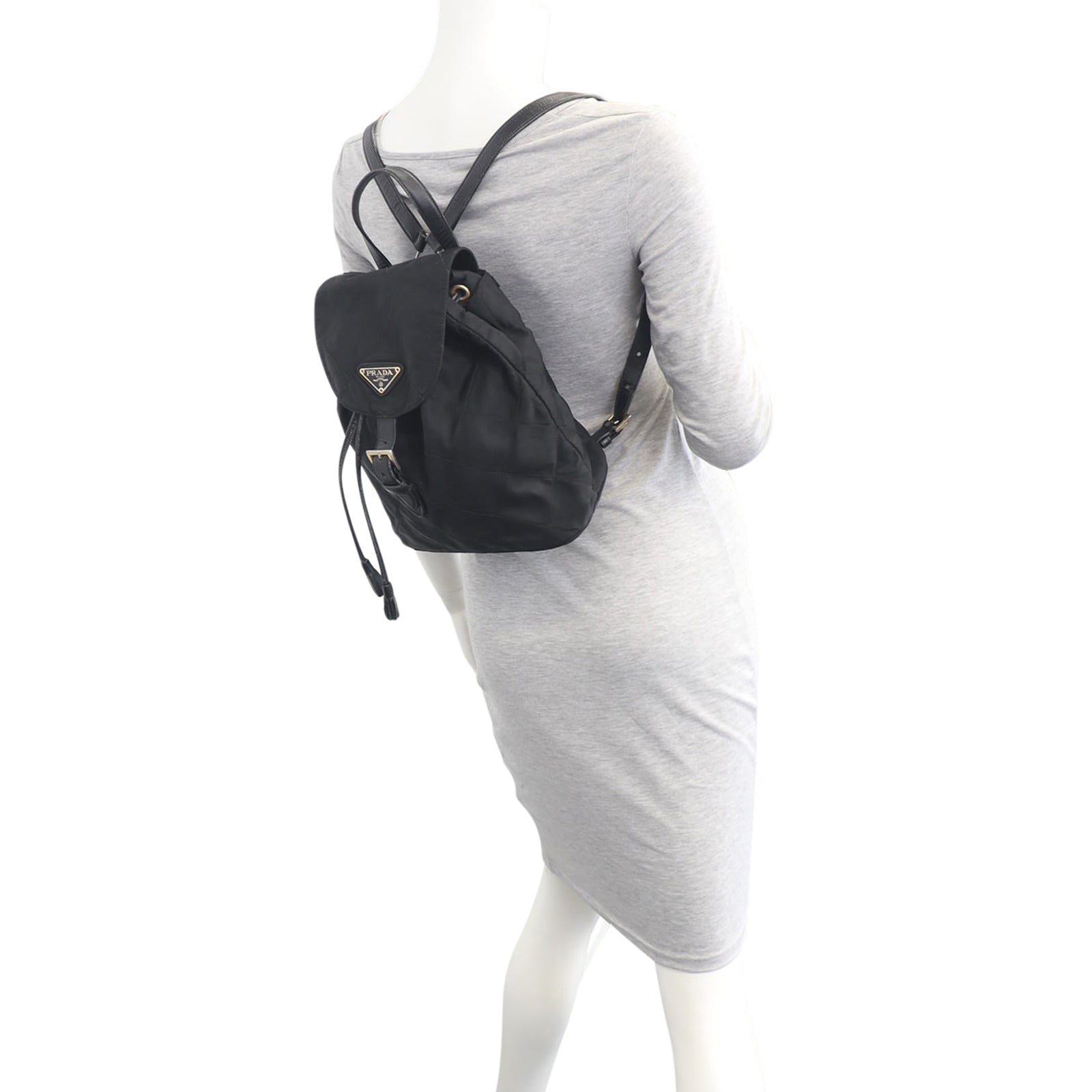 Prada Nylon Drawstring Backpack