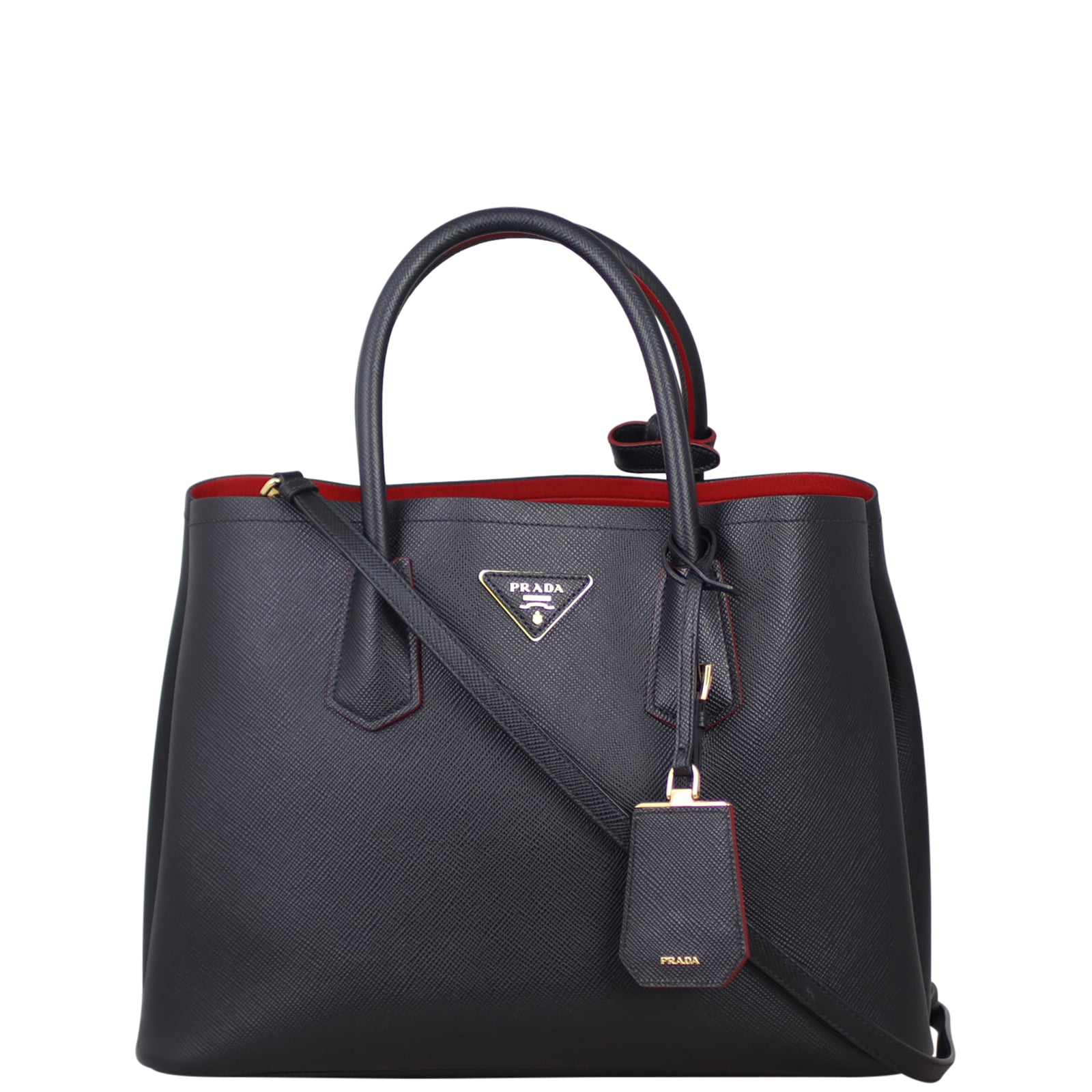 Prada Saffiano Cuir Double Bag Medium