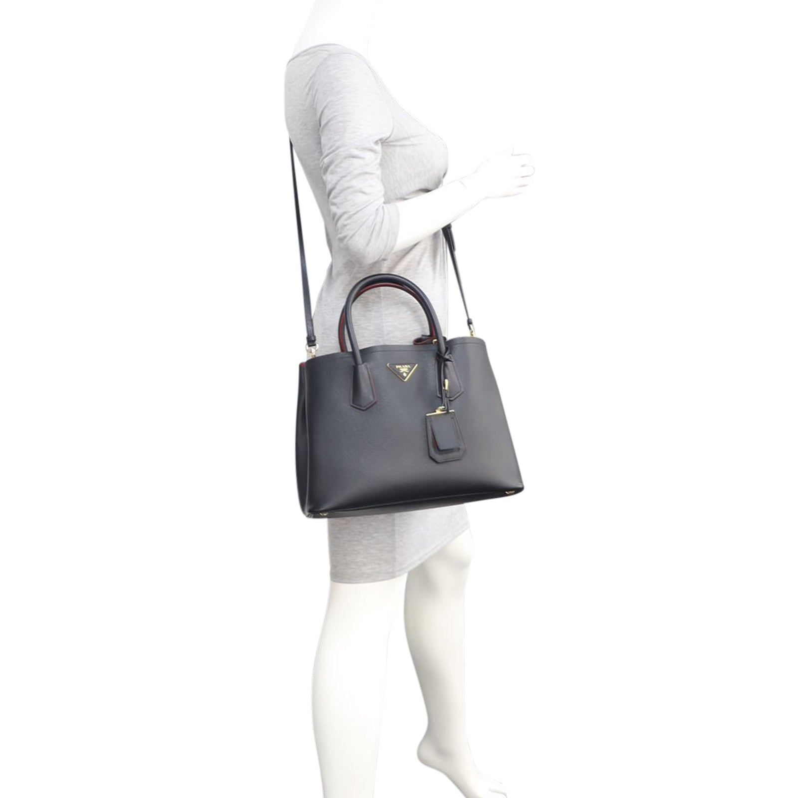 Prada Saffiano Cuir Double Bag Medium