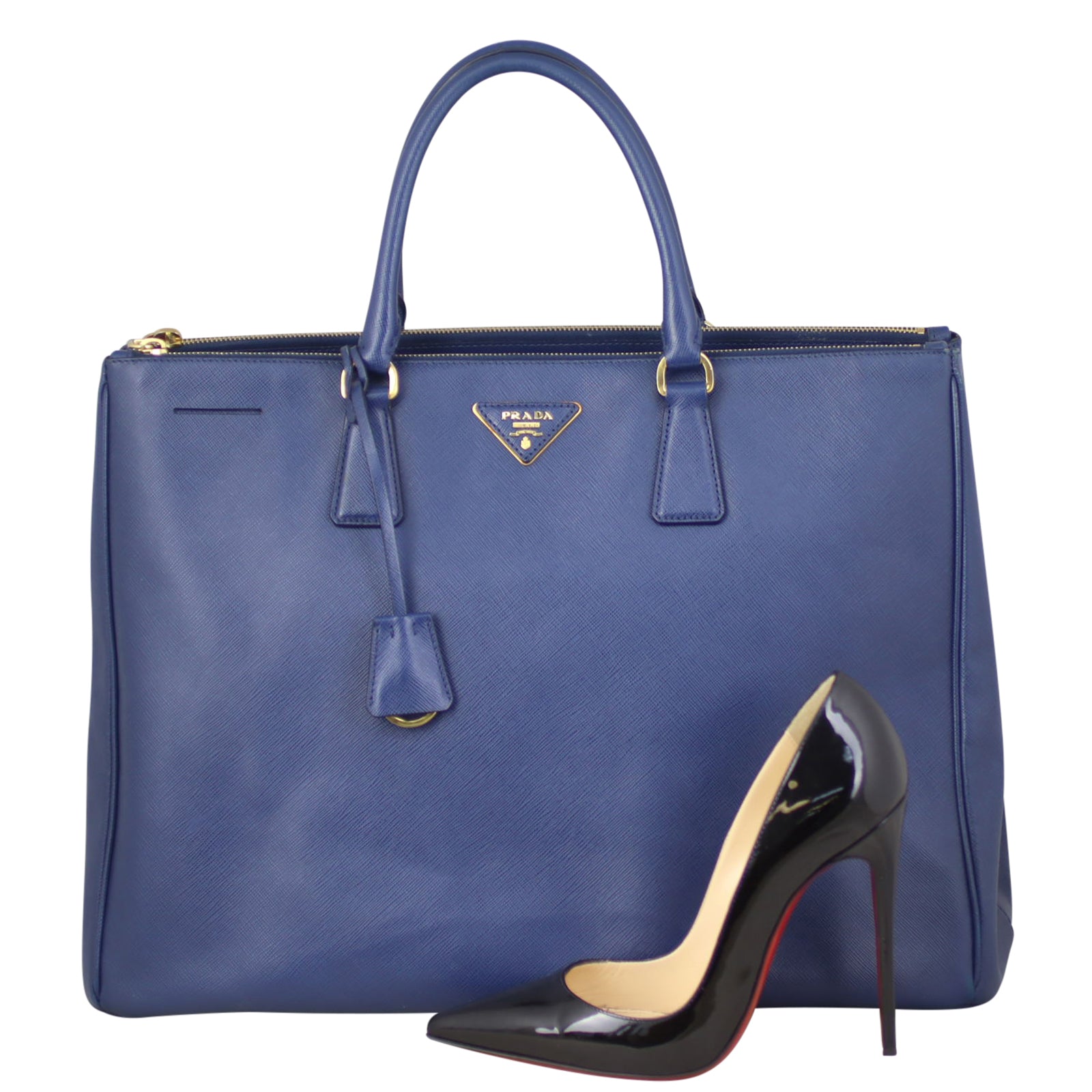 Prada Saffiano Lux Galleria Double Zip Tote Large