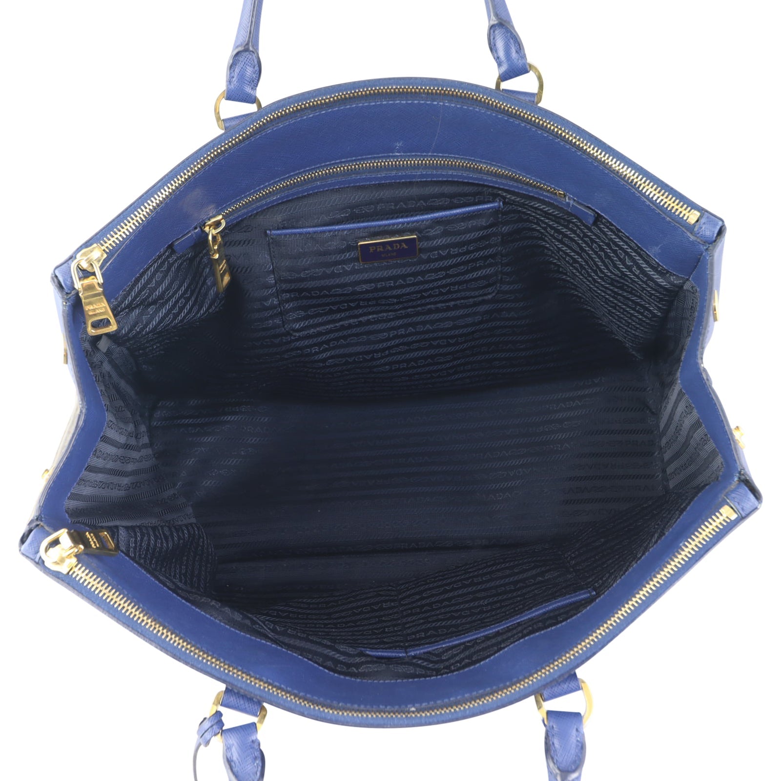 Prada Saffiano Lux Galleria Double Zip Tote Large