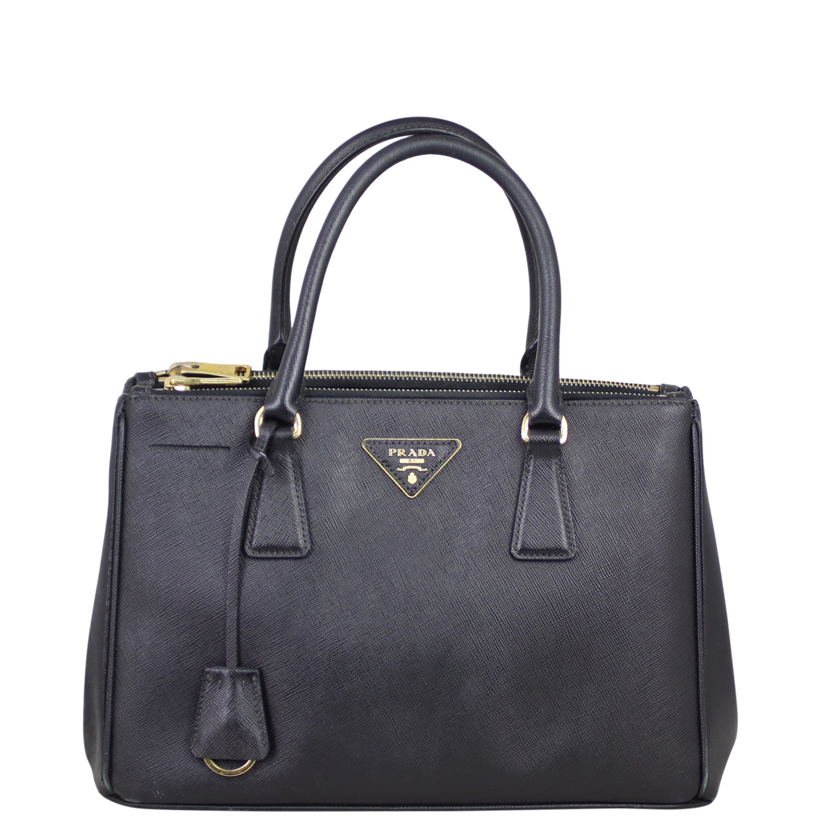 Prada Saffiano Lux Galleria Double Zip Tote Small