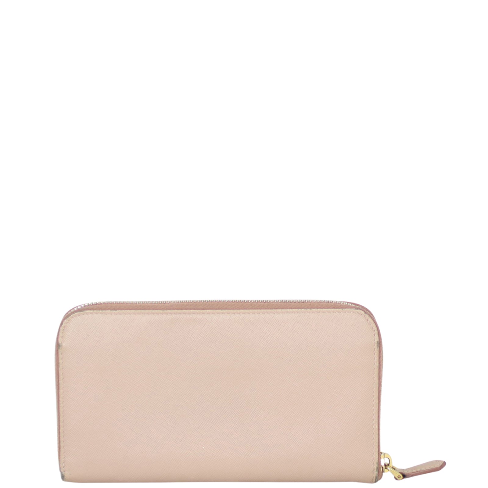 Prada Saffiano Zip Around Large Wallet