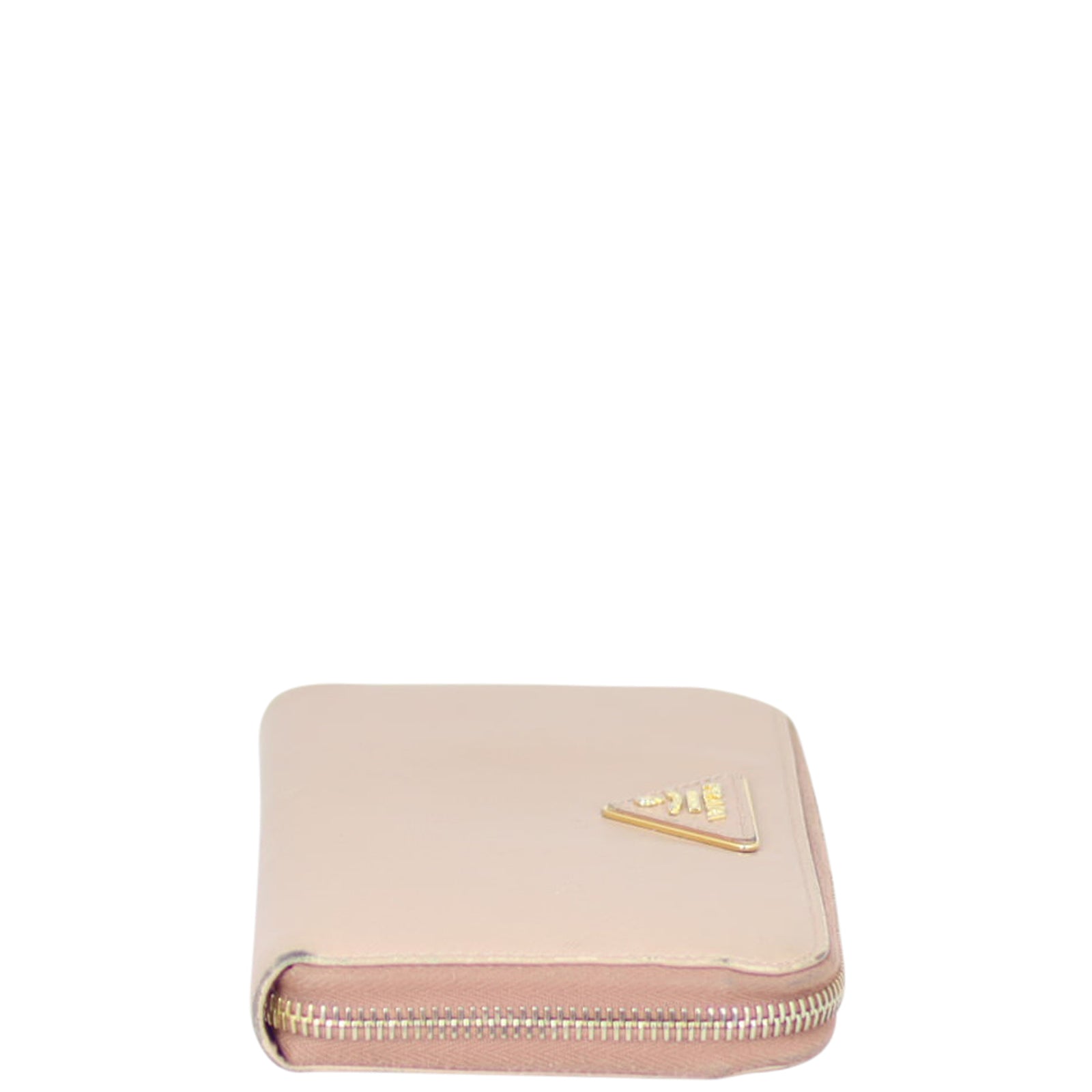 Prada Saffiano Zip Around Large Wallet