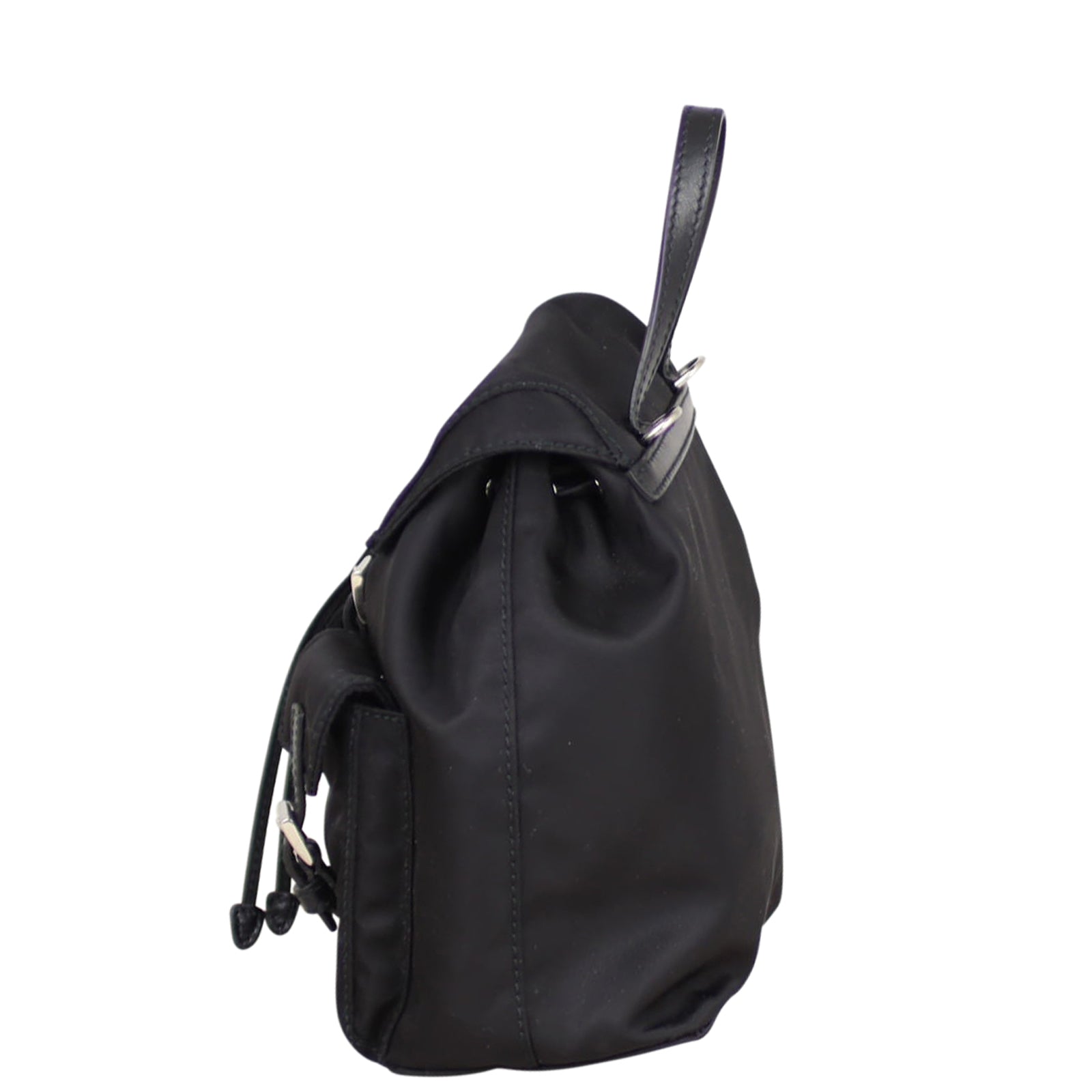 Prada Tessuto Vela Mini Backpack Chain Bag