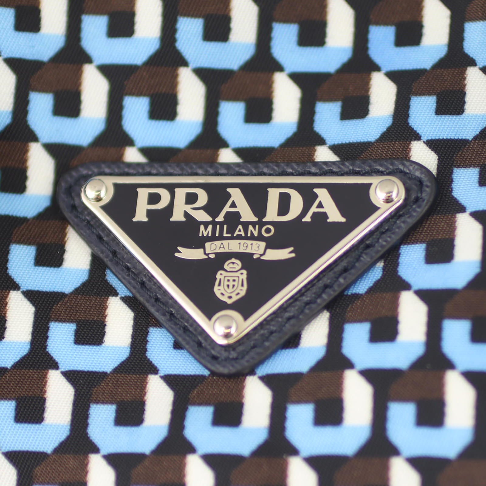 Prada Tessuto Stampato Shopping Tote