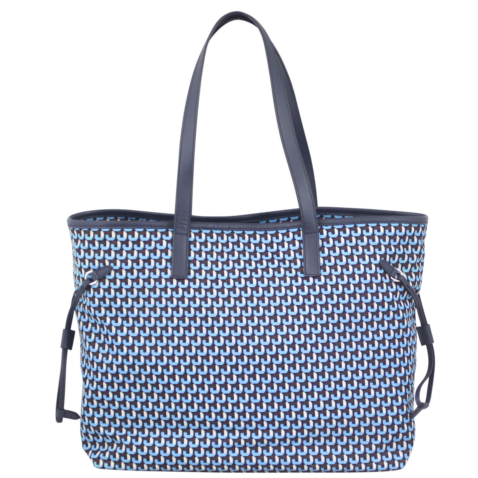 Prada Tessuto Stampato Shopping Tote