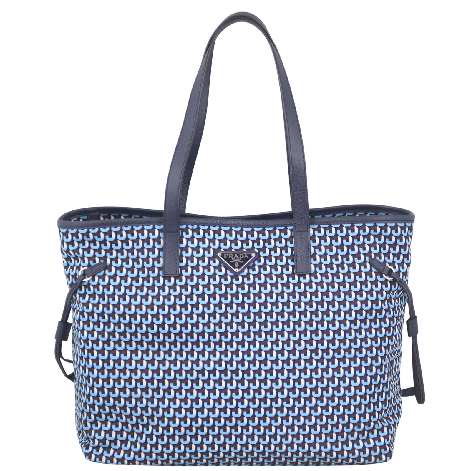 Prada Tessuto Stampato Shopping Tote