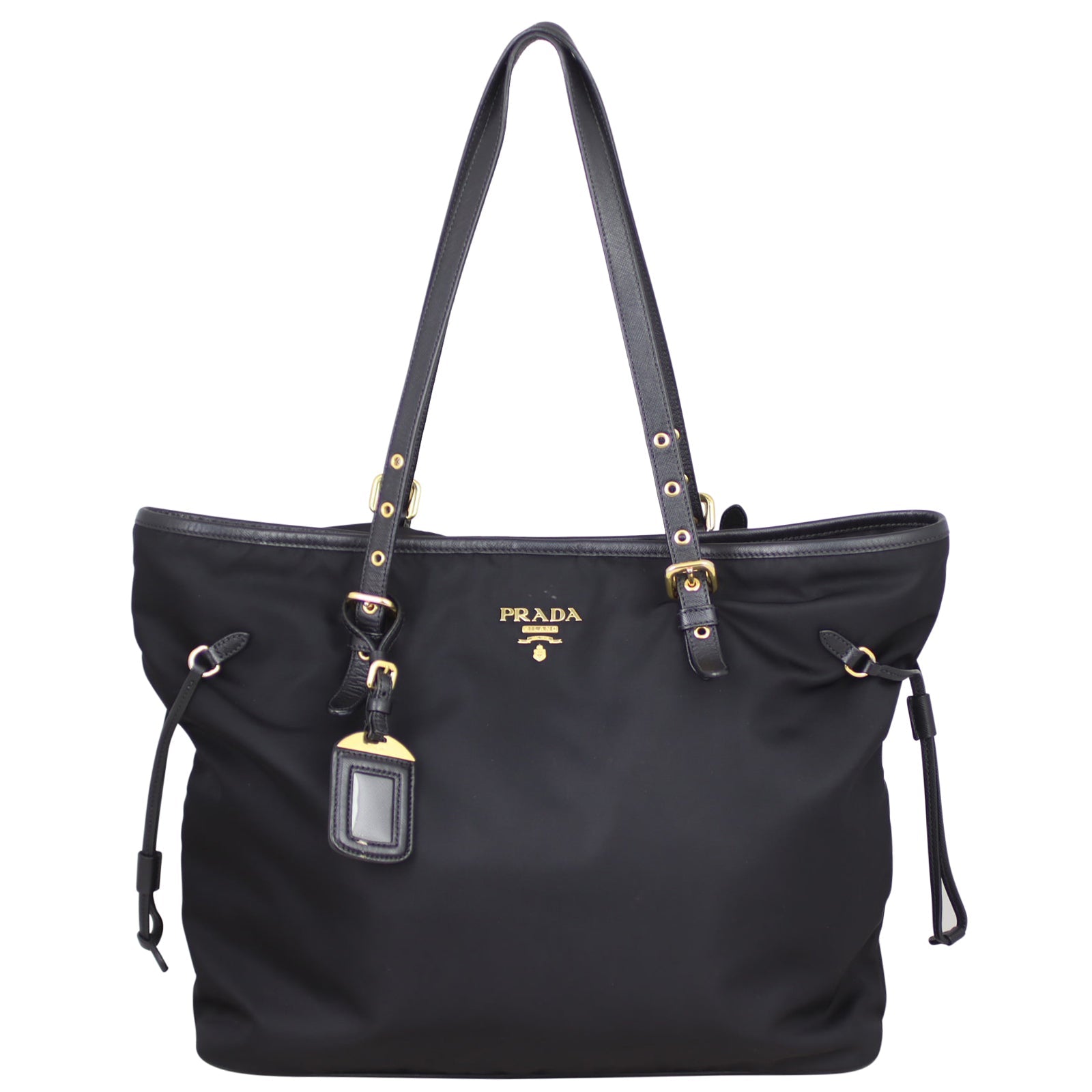 Prada Tessuto and Saffiano Shopping Tote