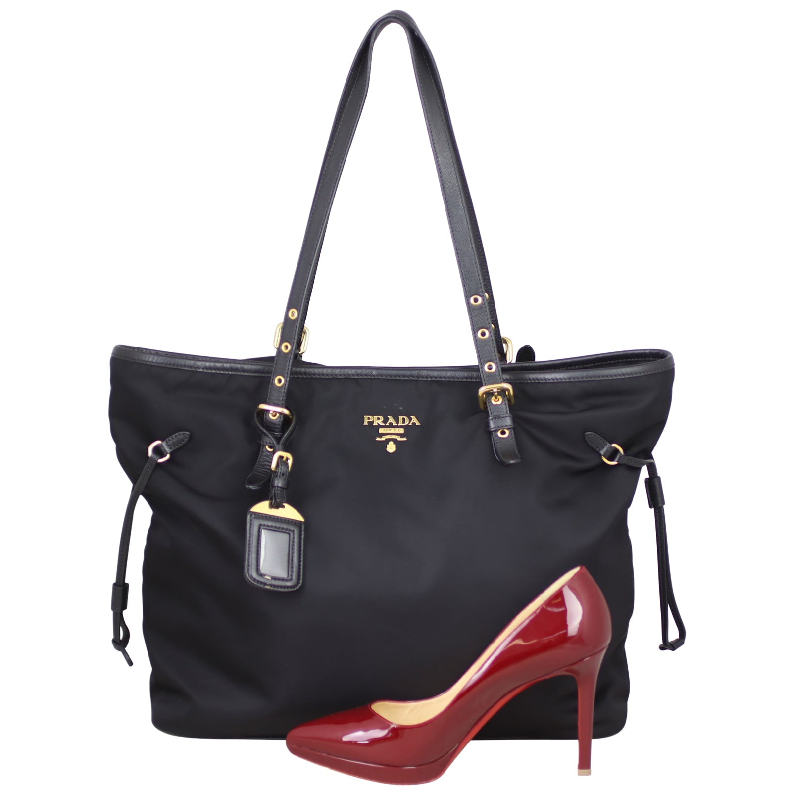 Prada Tessuto and Saffiano Shopping Tote