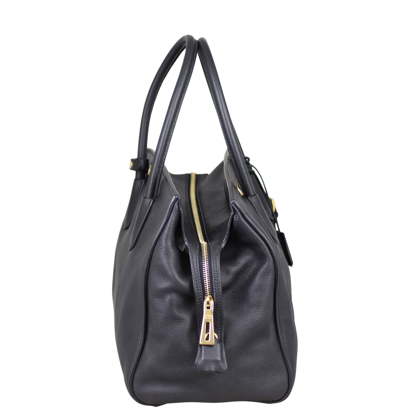 Prada Vitello Grain Top Handle Tote