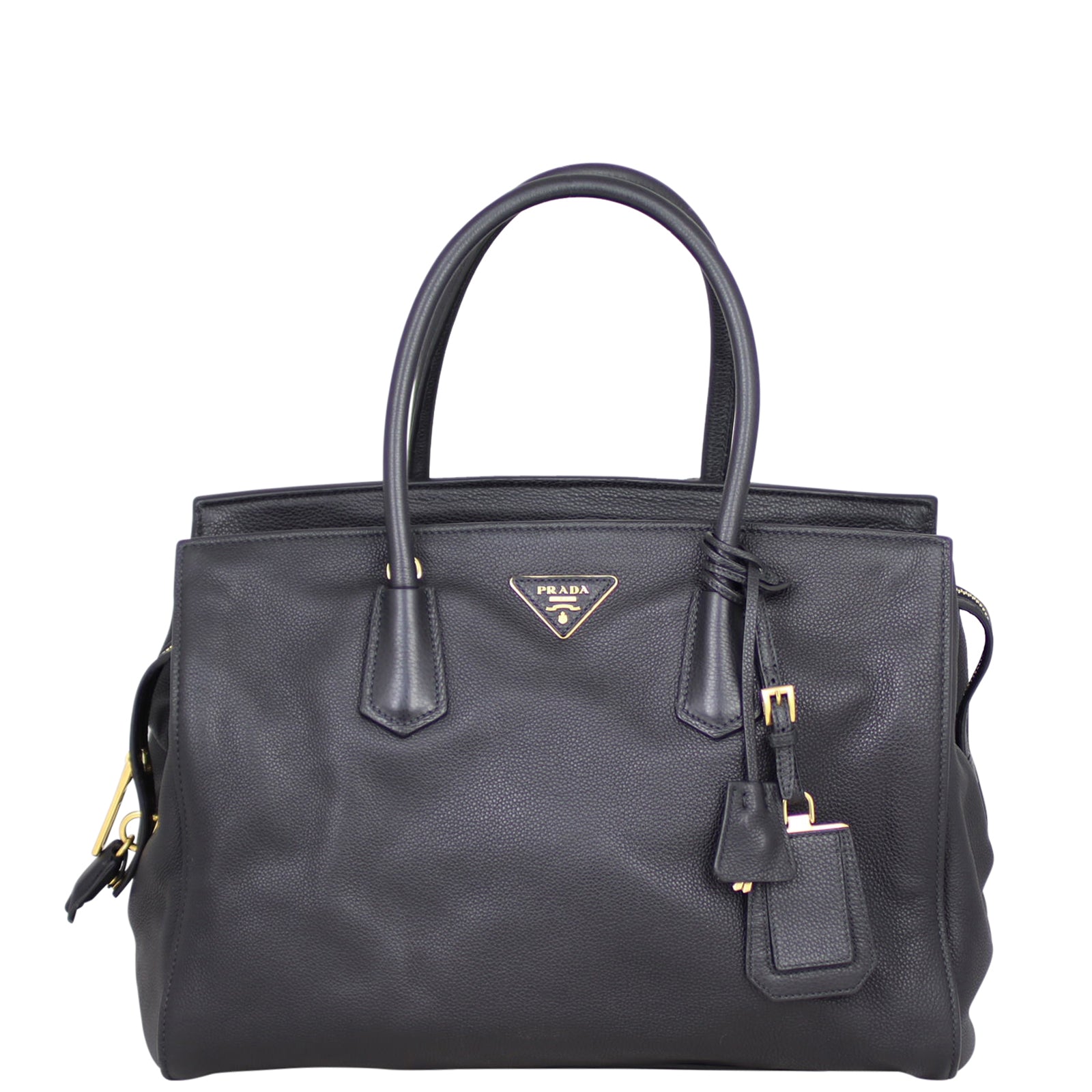 Prada Vitello Grain Top Handle Tote