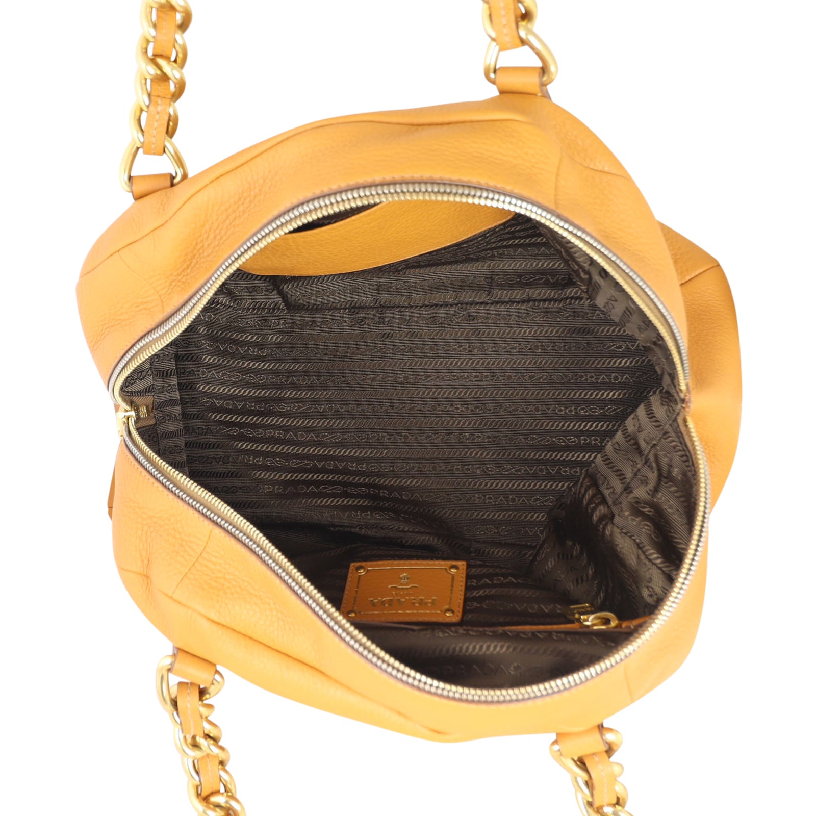 Prada Vitello Daino Bowler Bag