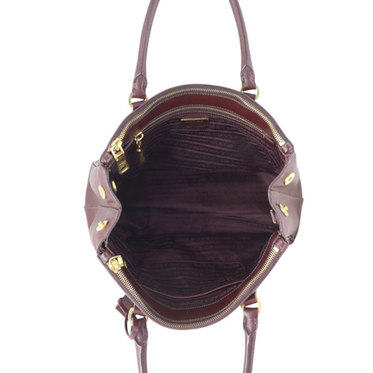 Prada Saffiano Galleria Double Zip Tote Small