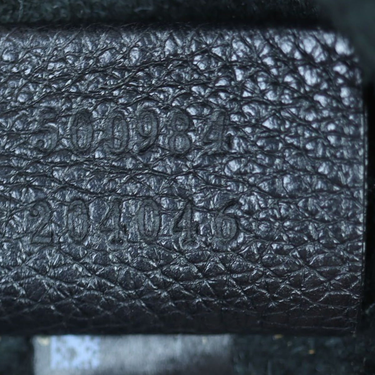Gucci Logo Print Leather Pouch