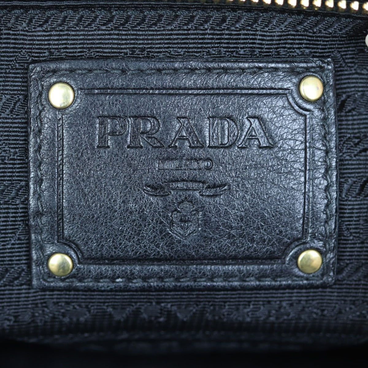 Prada Vitello Daino Top Handle Bag