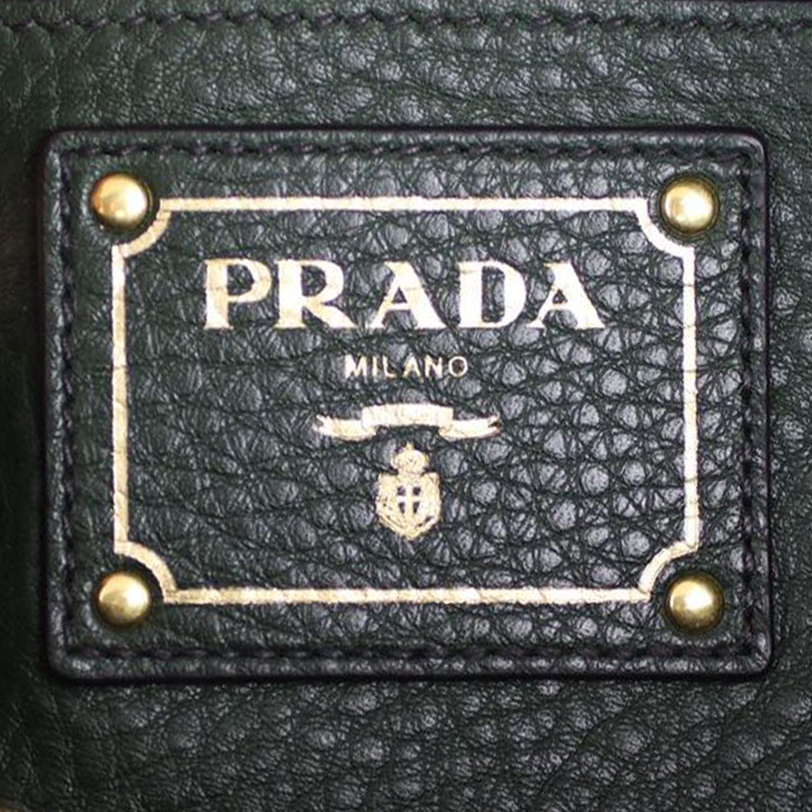 Prada Vitello Daino Zip Shoulder Bag