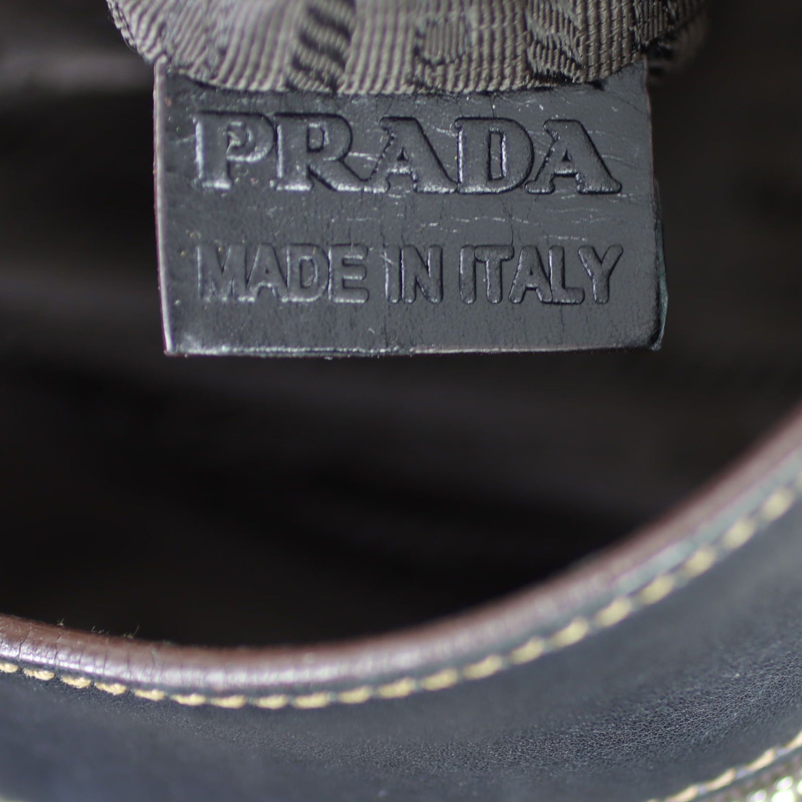 Prada Canvas Logo Messenger Large
