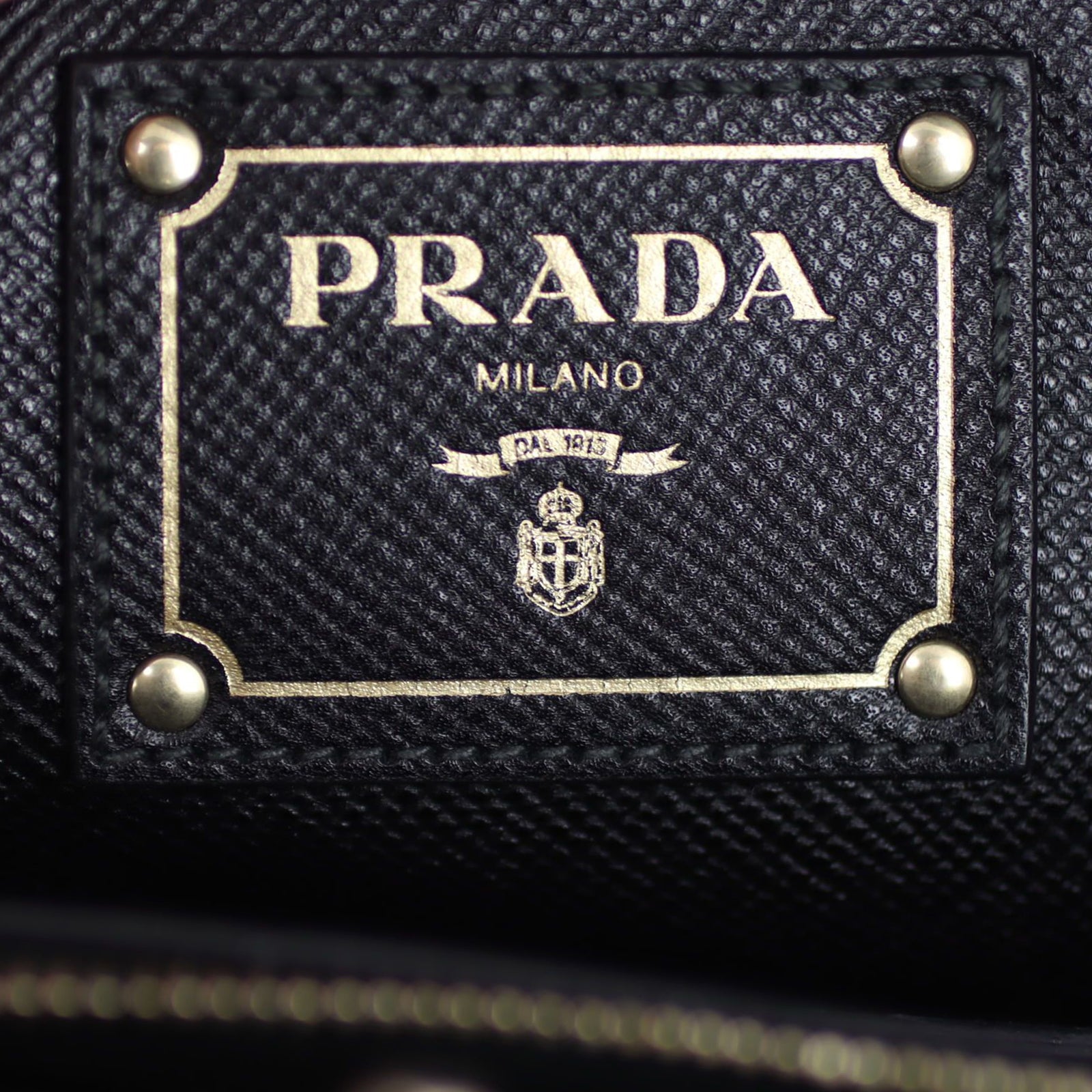 Prada Cuir Frame Tote