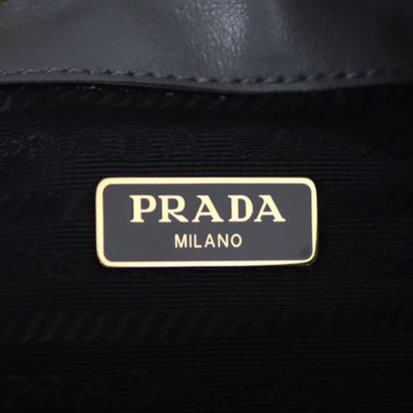 Prada Duet Leather Bucket Bag