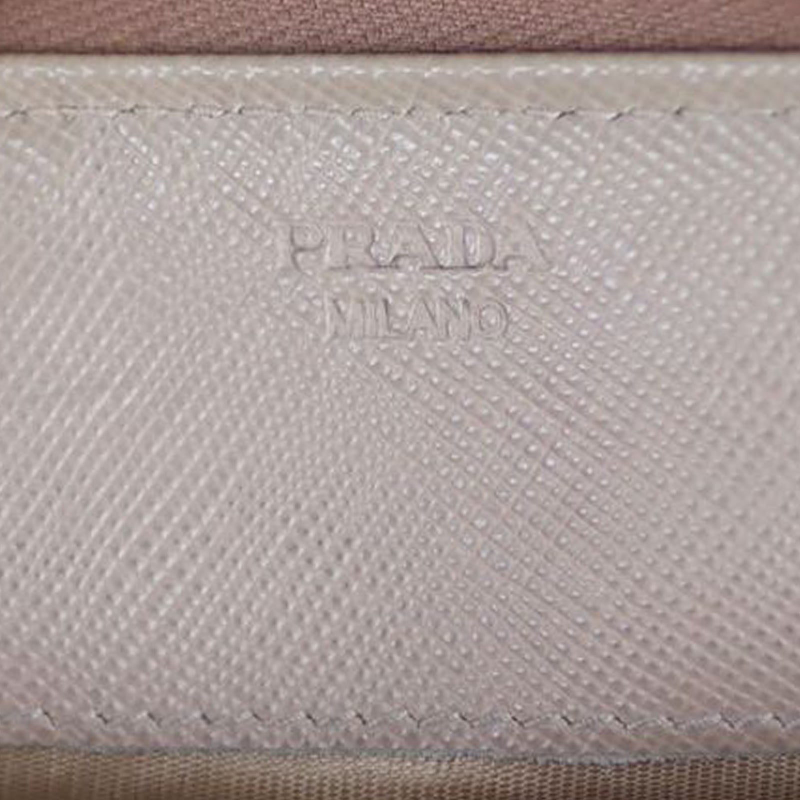 Prada Saffiano Zip Around Large Wallet